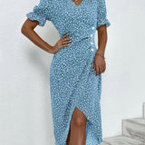 Giselle - Floral V-Neck Dress