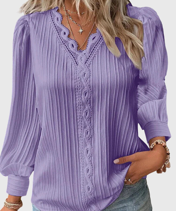 Andrea - Elegant Pullover Blouse