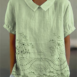 Lily - Embroidered Floral Blouse