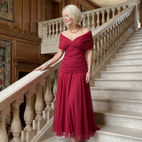 Boglárka - Off Shoulder Flow Midi Dress