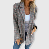 Brenda - Elegant Blazer with Check Pattern