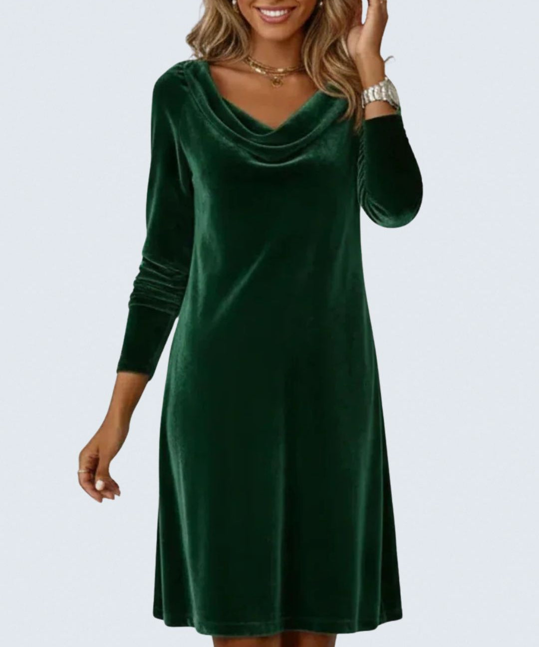 Serena - Loose Fitting Velvet Dress
