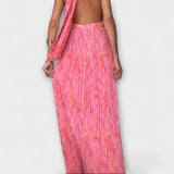 Seraphina - Elegáns Maxi Ruha Halter Nyakkal és V Kivágással