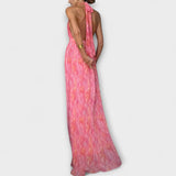 Seraphina - Elegáns Maxi Ruha Halter Nyakkal és V Kivágással