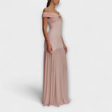 Maelie - Elegáns maxi bodycon ruha ujjatlan virágos díszítéssel