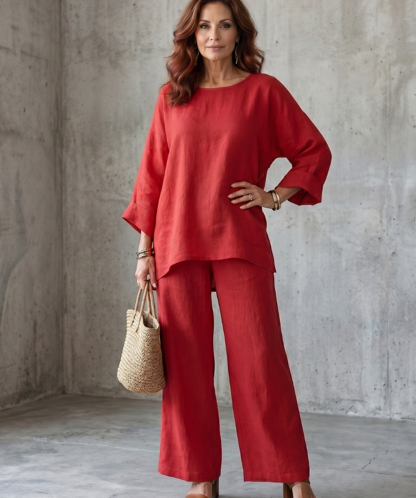 Prue | Oversized Tunika Széles Nadrág Szett