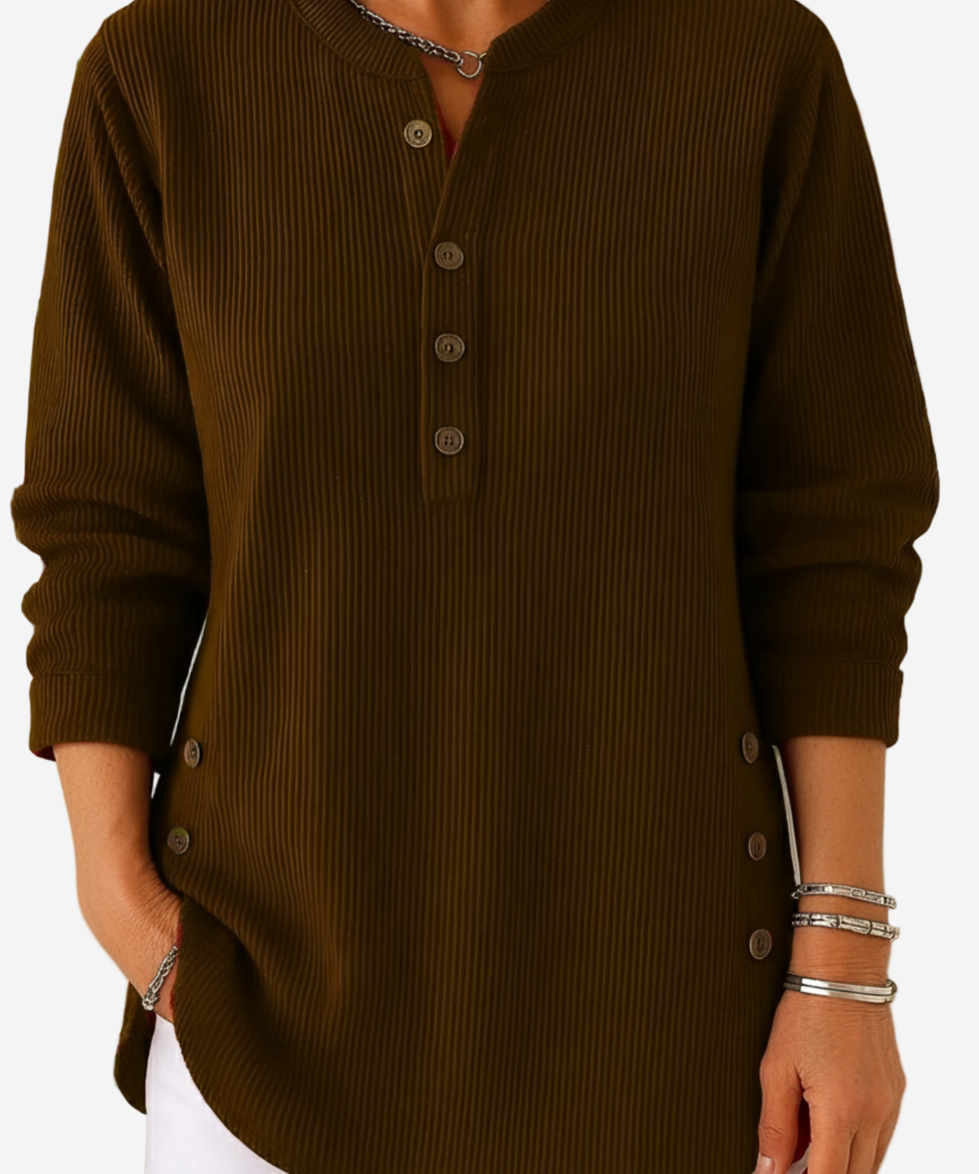 Harperly – Long Sleeve Solid Knit Sweater