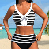 Laluna® | Magas derekú csíkos bikini