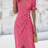 Giselle - Floral V-Neck Dress