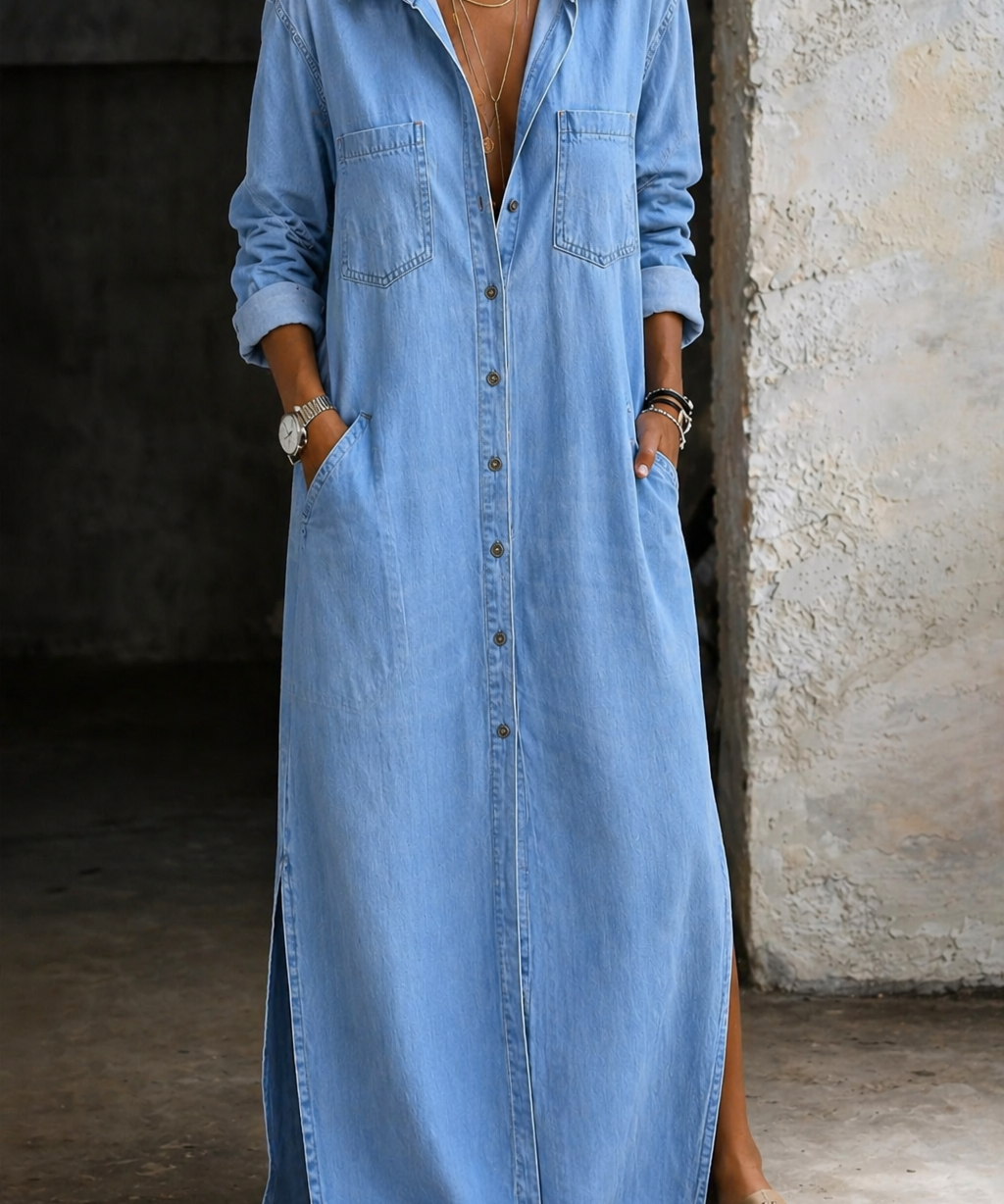 Delana - Button Down Dress