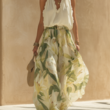 Lysandra | Conjunto Fluido Impreso Lirio Elegante