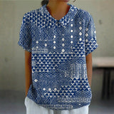 Abigail - Blouse with Tribal Print