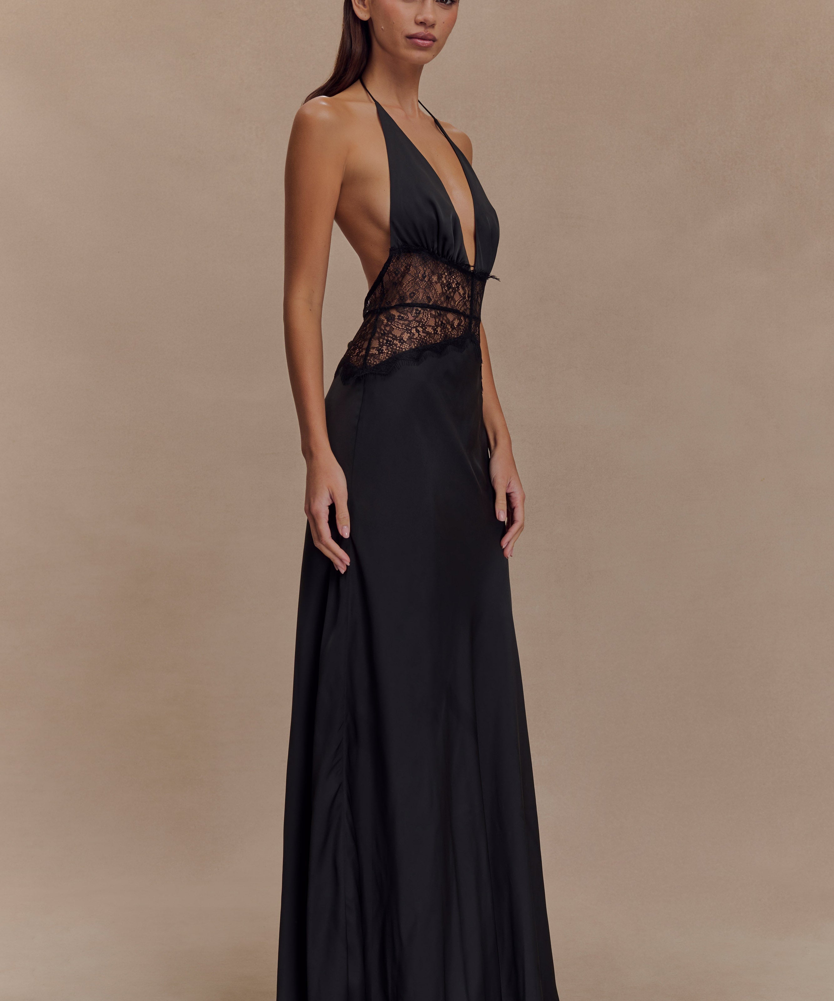 Velina - Lace and Satin Dress