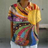 Mel - Sunburst Patchwork Blouse