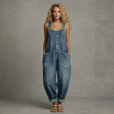 Lejla - Stylish Denim Jumpsuit With Pockets