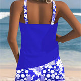 Susan - Swimsuit Tank Top with Printed Boxer Set