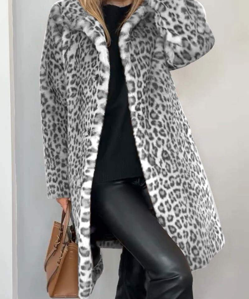 Leia - Leopard Long Jacket