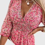 Elisa - Floral Puff Sleeve Dress