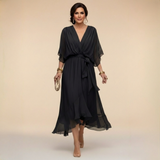 Arabella | Folyó V-kivágású Sziluett Ruha