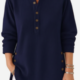 Harperly – Long Sleeve Solid Knit Sweater