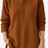 Harperly – Long Sleeve Solid Knit Sweater