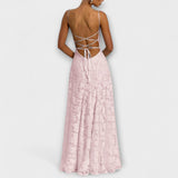 Emberly - Elegáns maxi ruha jacquard szövetből