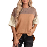 BRYNLUE - Casual Loose Fit Striped Summer Top
