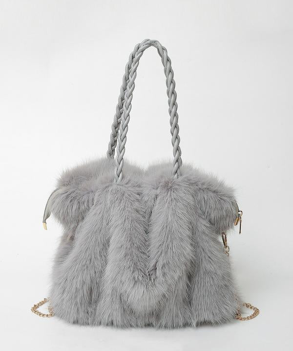 Bethany - Women Plush Velvet Shoulder Tote