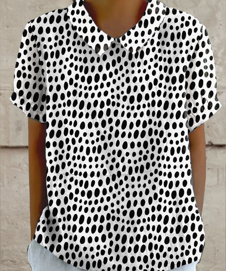 Lillian - Polka Dot Print Blouse