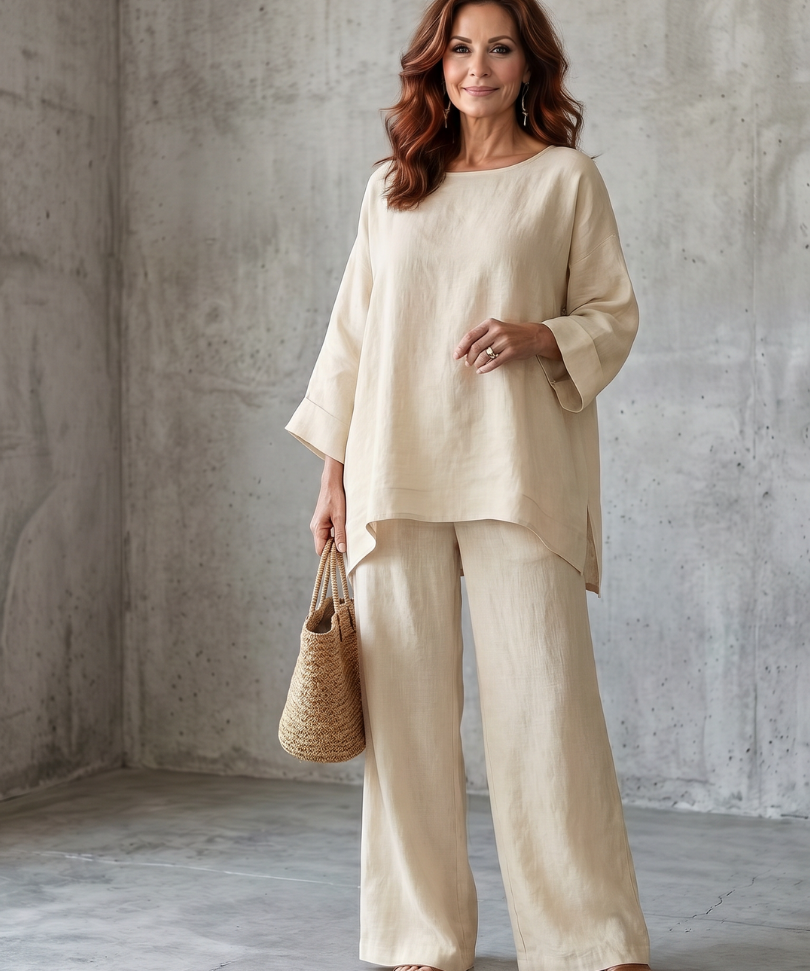Prue | Oversized Tunika Széles Nadrág Szett