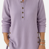 Harperly – Long Sleeve Solid Knit Sweater