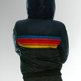Katrina - Zip-Up Jacket with Rainbow Stripes