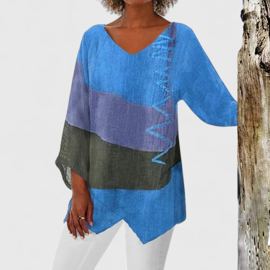 Elysia - Sophisticated V-Neck Tunic