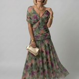 Boglárka - Off Shoulder Flow Midi Dress