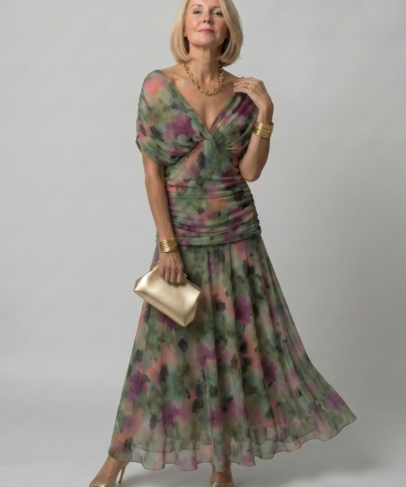 Boglárka - Off Shoulder Flow Midi Dress