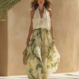 Lysandra | Conjunto Fluido Impreso Lirio Elegante