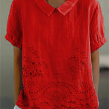 Lily - Embroidered Floral Blouse
