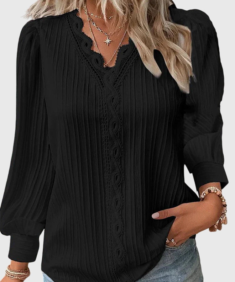 Andrea - Elegant Pullover Blouse