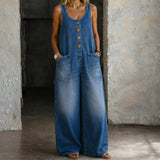 Saylor - Vintage Washed Cotton Denim Overalls