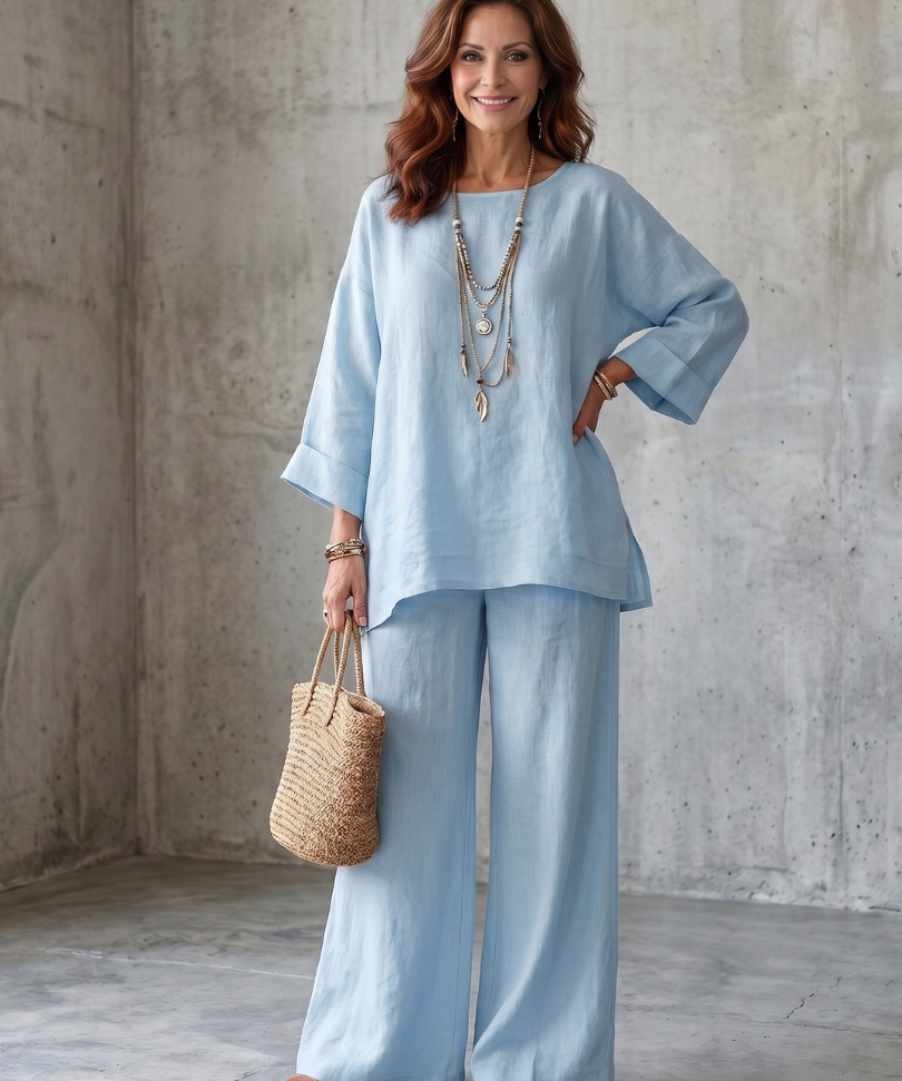 Prue | Oversized Tunika Széles Nadrág Szett