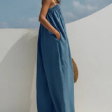 Madison - Denim Wide-Leg Jumpsuit