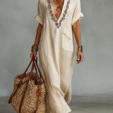 Beatrice - Embroidered Shirt Dress