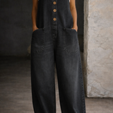 Saylor - Vintage Washed Cotton Denim Overalls