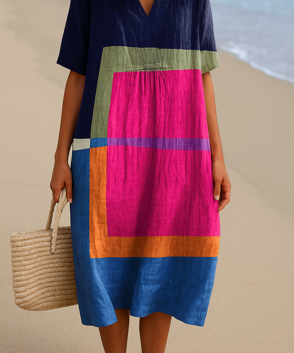 Isadora - Vibrant Color Block Dress