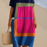 Isadora - Vibrant Color Block Dress