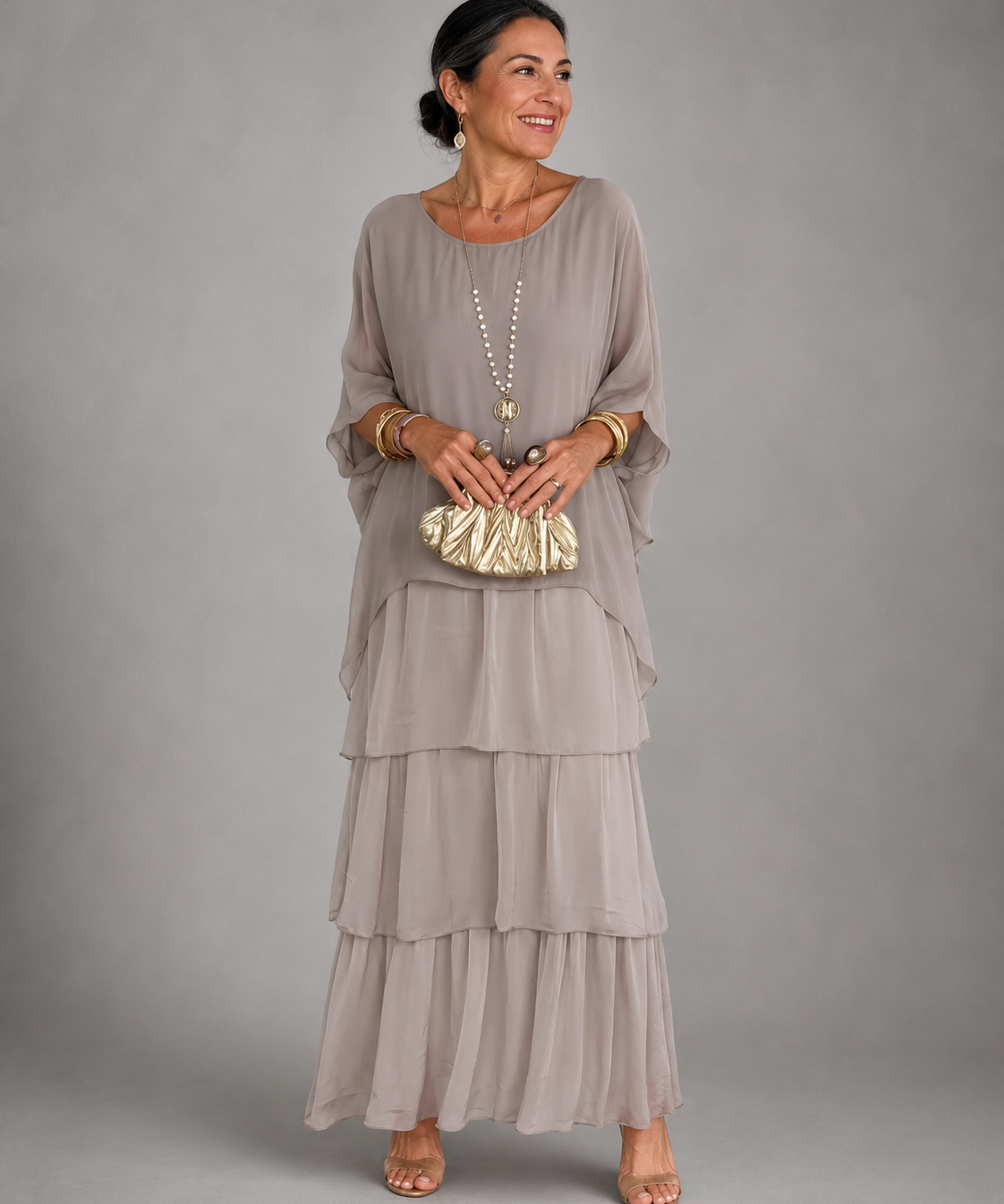 Lara™ | Elegáns, Laza Maxi Ruha