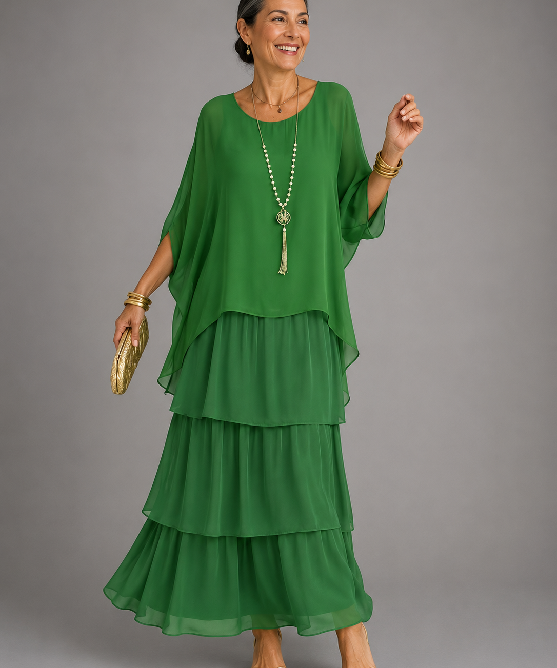 Lara™ | Elegáns, Laza Maxi Ruha