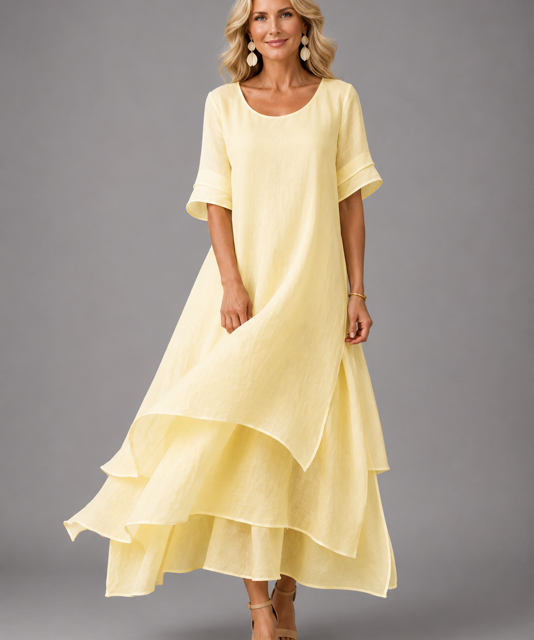 Liora™ | Áramló Grace Maxi Ruha