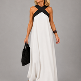 Velora™ | Kereszt Elegancia Maxi Ruha
