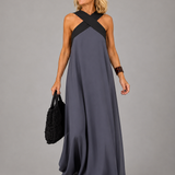 Velora™ | Kereszt Elegancia Maxi Ruha